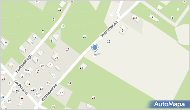 Ostrówek, Warszawska, 20, mapa Ostrówek