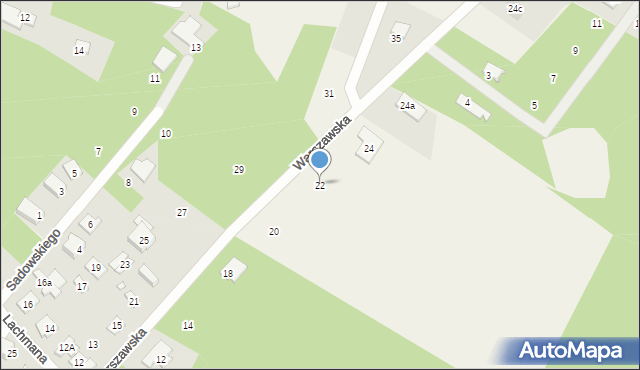 Ostrówek, Warszawska, 22, mapa Ostrówek