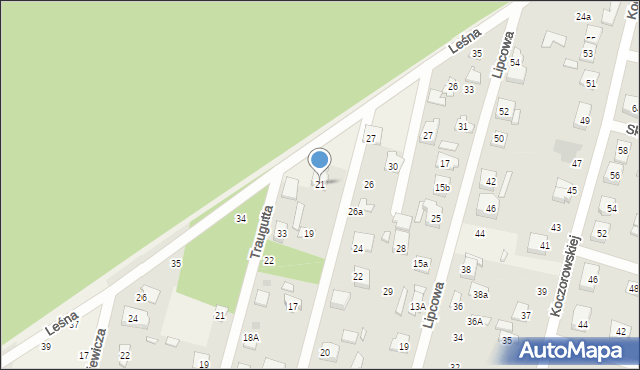 Ostrówek, Waryńskiego Ludwika, 21, mapa Ostrówek