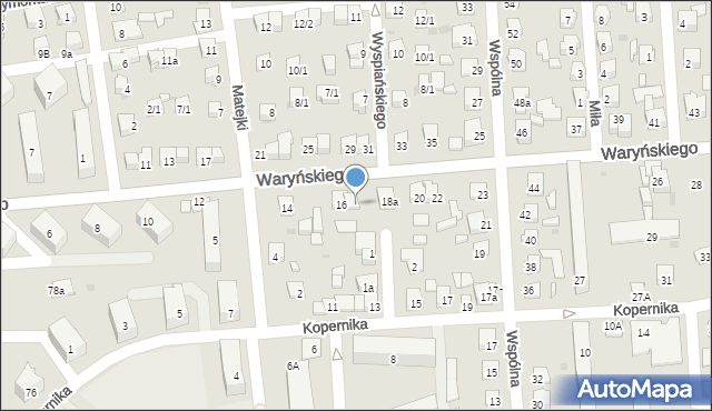 Ostrowiec Świętokrzyski, Waryńskiego Ludwika, 18, mapa Ostrowiec Świętokrzyski