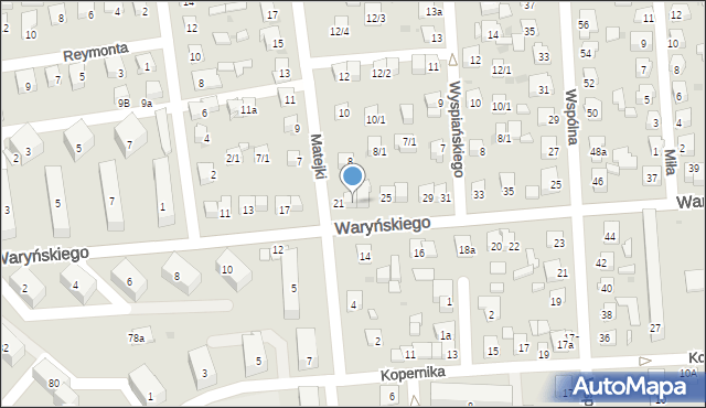 Ostrowiec Świętokrzyski, Waryńskiego Ludwika, 23, mapa Ostrowiec Świętokrzyski