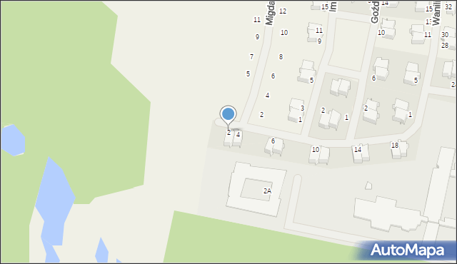 Otrębusy, Waniliowa, 2, mapa Otrębusy