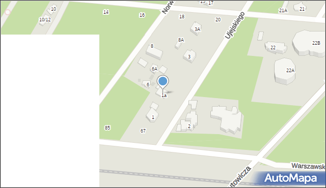 Otwock, Warszawska, 67A, mapa Otwock