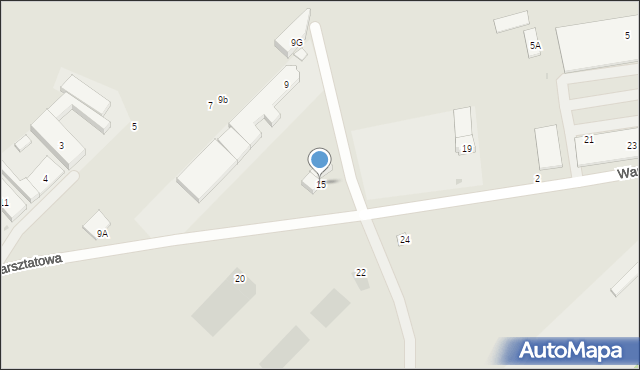 Otwock, Warsztatowa, 15, mapa Otwock