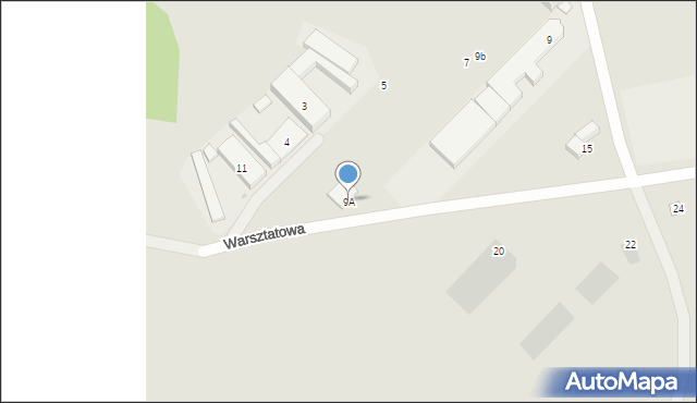 Otwock, Warsztatowa, 9A, mapa Otwock