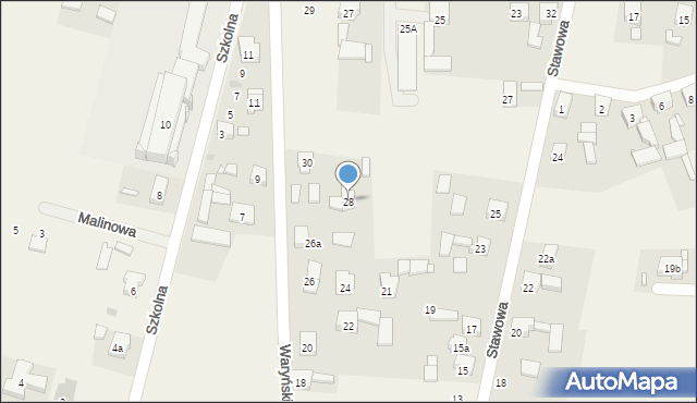 Ożarowice, Waryńskiego Ludwika, 28, mapa Ożarowice