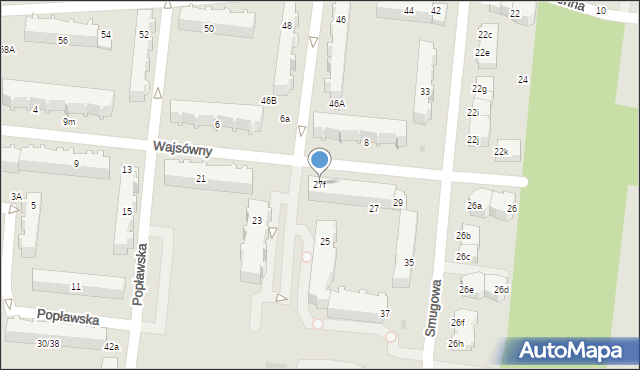 Pabianice, Wajsówny Jadwigi, 27f, mapa Pabianic