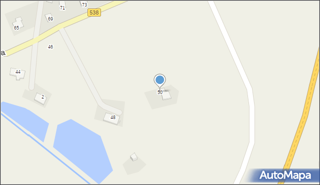 Pacółtowo, Waraksiewicza, gen., 50, mapa Pacółtowo