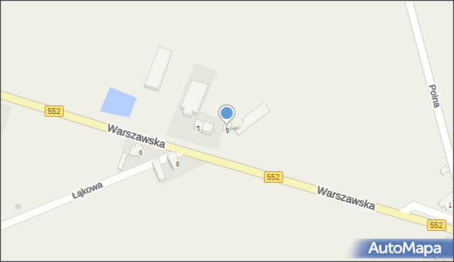 Papowo Toruńskie, Warszawska, 9, mapa Papowo Toruńskie