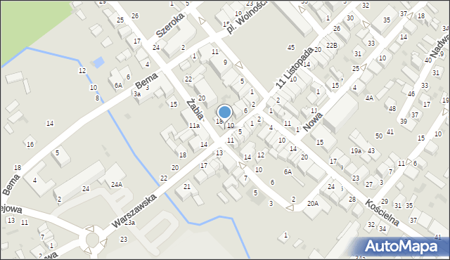 Parczew, Warszawska, 12, mapa Parczew