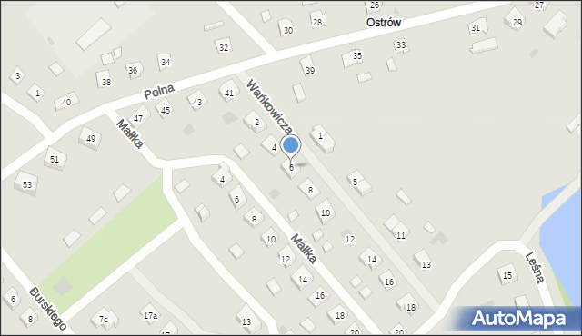 Pasym, Wańkowicza Melchiora, 6, mapa Pasym