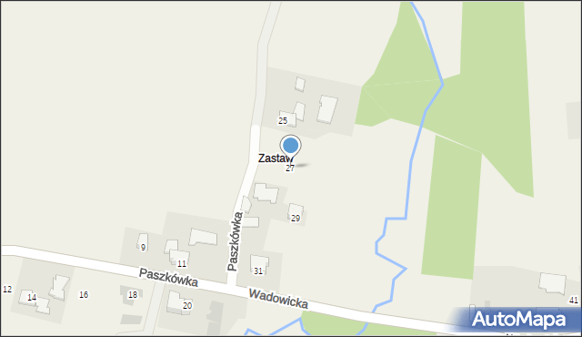 Paszkówka, Wadowicka, 27, mapa Paszkówka