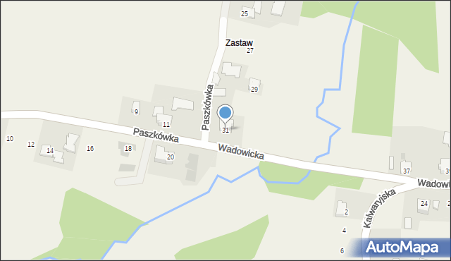 Paszkówka, Wadowicka, 31, mapa Paszkówka