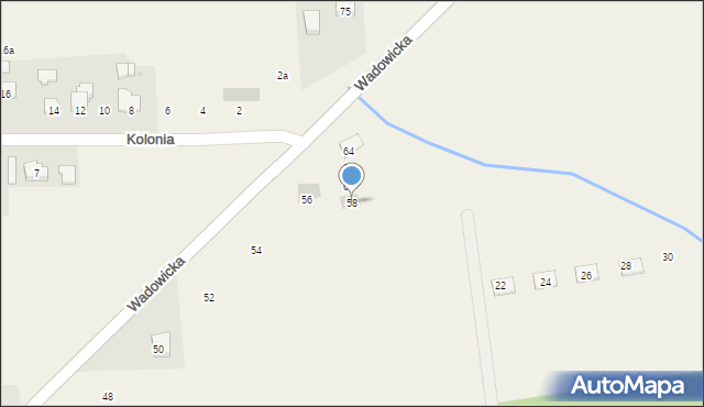 Paszkówka, Wadowicka, 58, mapa Paszkówka