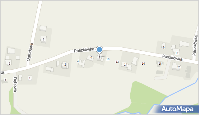Paszkówka, Wadowicka, 8, mapa Paszkówka