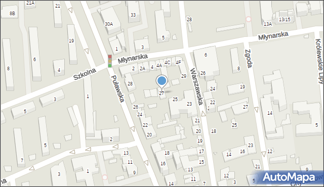 Piaseczno, Warszawska, 27, mapa Piaseczno