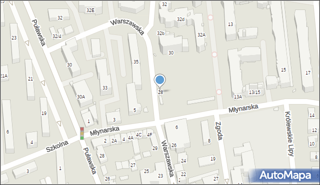 Piaseczno, Warszawska, 28, mapa Piaseczno