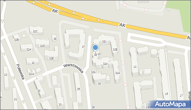 Piaseczno, Warszawska, 32, mapa Piaseczno