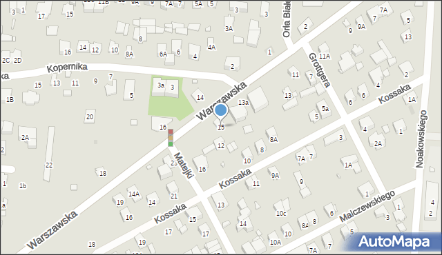 Piastów, Warszawska, 15, mapa Piastów