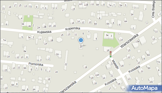 Piastów, Warszawska, 20, mapa Piastów