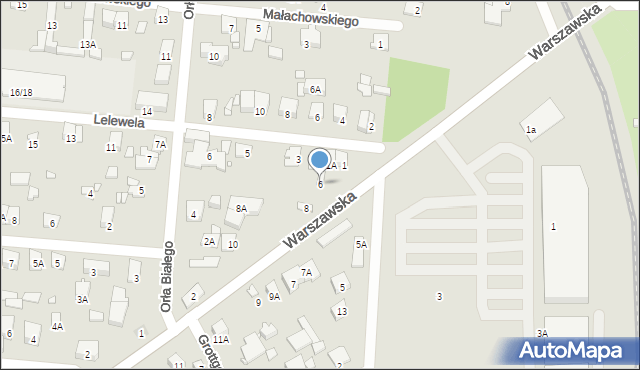 Piastów, Warszawska, 6, mapa Piastów