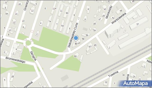 Piastów, Warszawska, 60, mapa Piastów