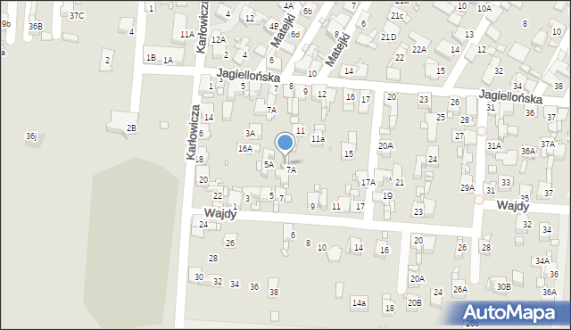 Piekary Śląskie, Wajdy Andrzeja, 7b, mapa Piekary Śląskie