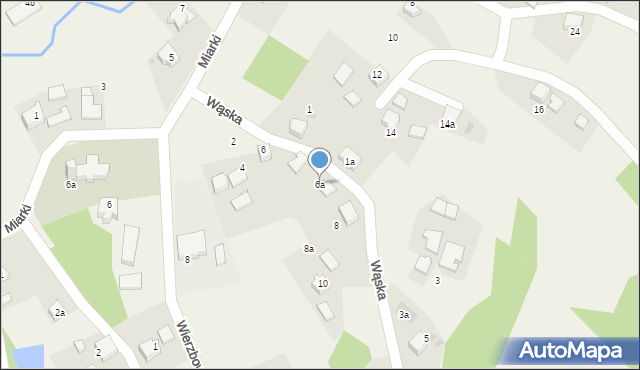 Pielgrzymowice, Wąska, 6a, mapa Pielgrzymowice