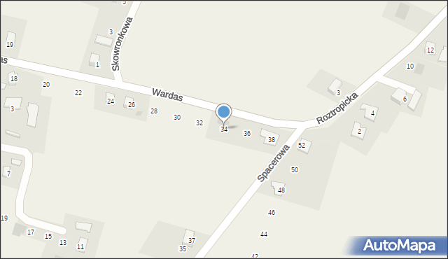 Pierściec, Wardas Marii, 34, mapa Pierściec