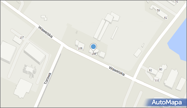 Piła, Wawelska, 108, mapa Piły