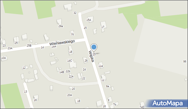 Piotrków Trybunalski, Wąska, 13, mapa Piotrków Trybunalski