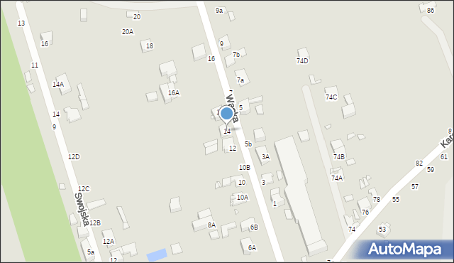 Piotrków Trybunalski, Wąska, 14, mapa Piotrków Trybunalski