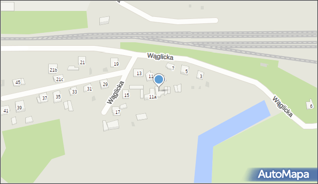 Pisz, Wąglicka, 9a, mapa Pisz