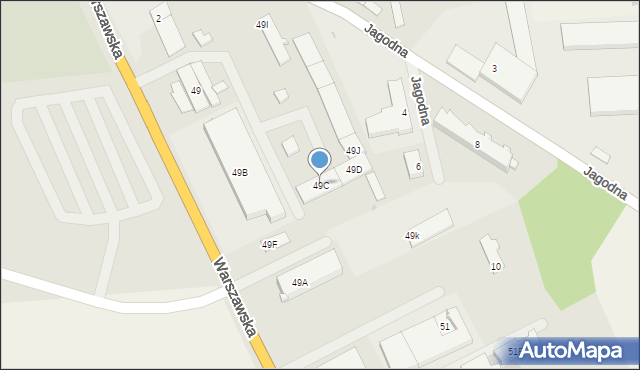 Pisz, Warszawska, 49C, mapa Pisz