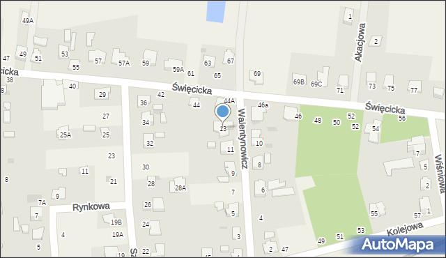 Płochocin, Walentynowicz Anny, 13, mapa Płochocin