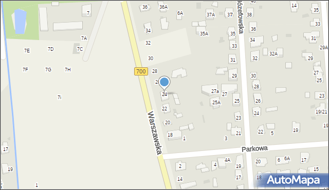 Płochocin, Warszawska, 24, mapa Płochocin