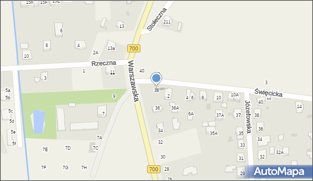 Płochocin, Warszawska, 38, mapa Płochocin