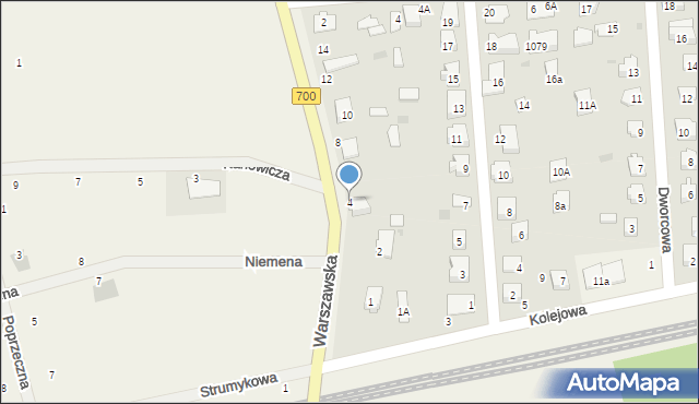 Płochocin, Warszawska, 4, mapa Płochocin