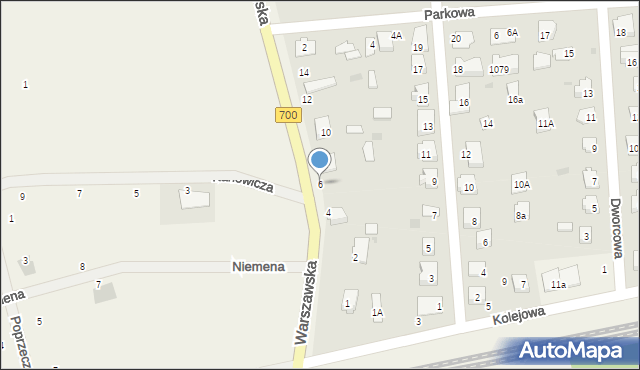 Płochocin, Warszawska, 6, mapa Płochocin
