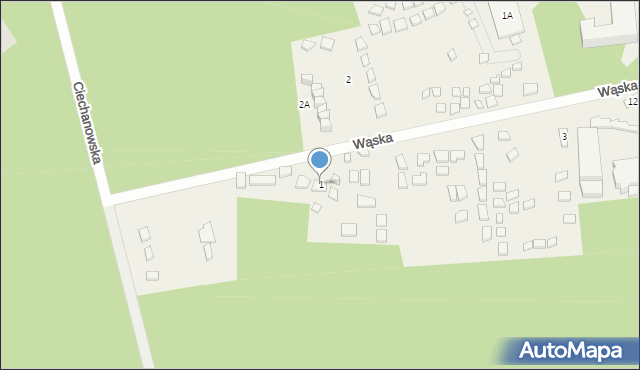 Pobierowo, Wąska, 1, mapa Pobierowo