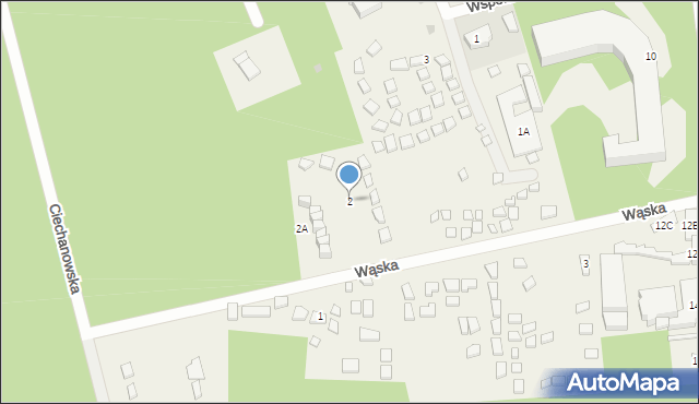 Pobierowo, Wąska, 2, mapa Pobierowo