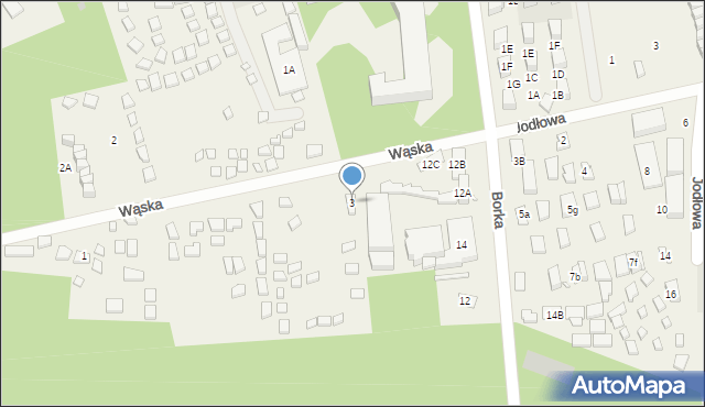 Pobierowo, Wąska, 3, mapa Pobierowo