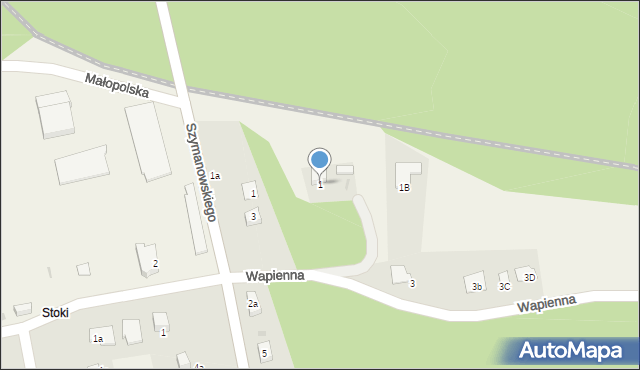 Pogorzyce, Wapienna, 1, mapa Pogorzyce