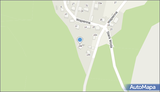 Pogorzyce, Wapienna, 14a, mapa Pogorzyce