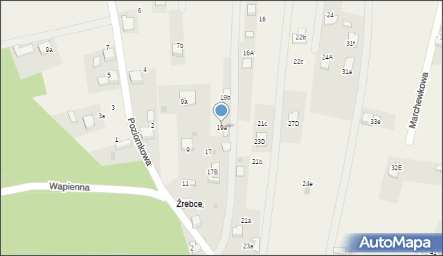 Pogorzyce, Wapienna, 19a, mapa Pogorzyce