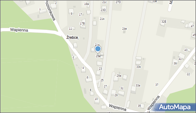 Pogorzyce, Wapienna, 23a, mapa Pogorzyce