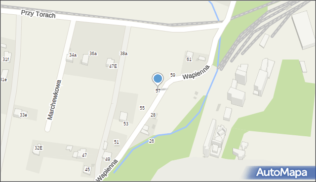 Pogorzyce, Wapienna, 57, mapa Pogorzyce