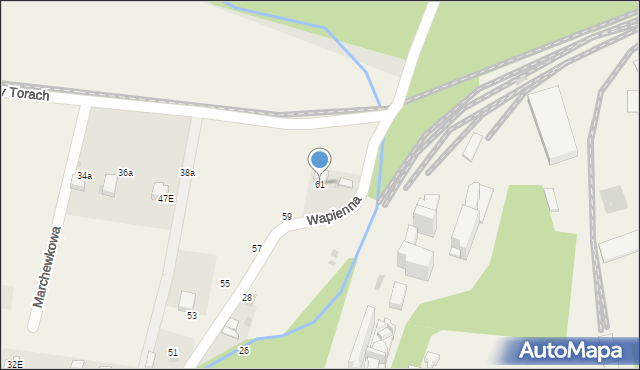 Pogorzyce, Wapienna, 61, mapa Pogorzyce