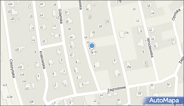 Pogwizdów, Warszawska, 8, mapa Pogwizdów