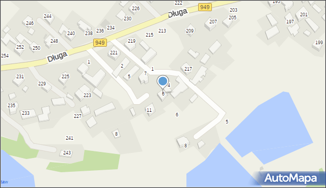 Polanka Wielka, Wąska, 6, mapa Polanka Wielka